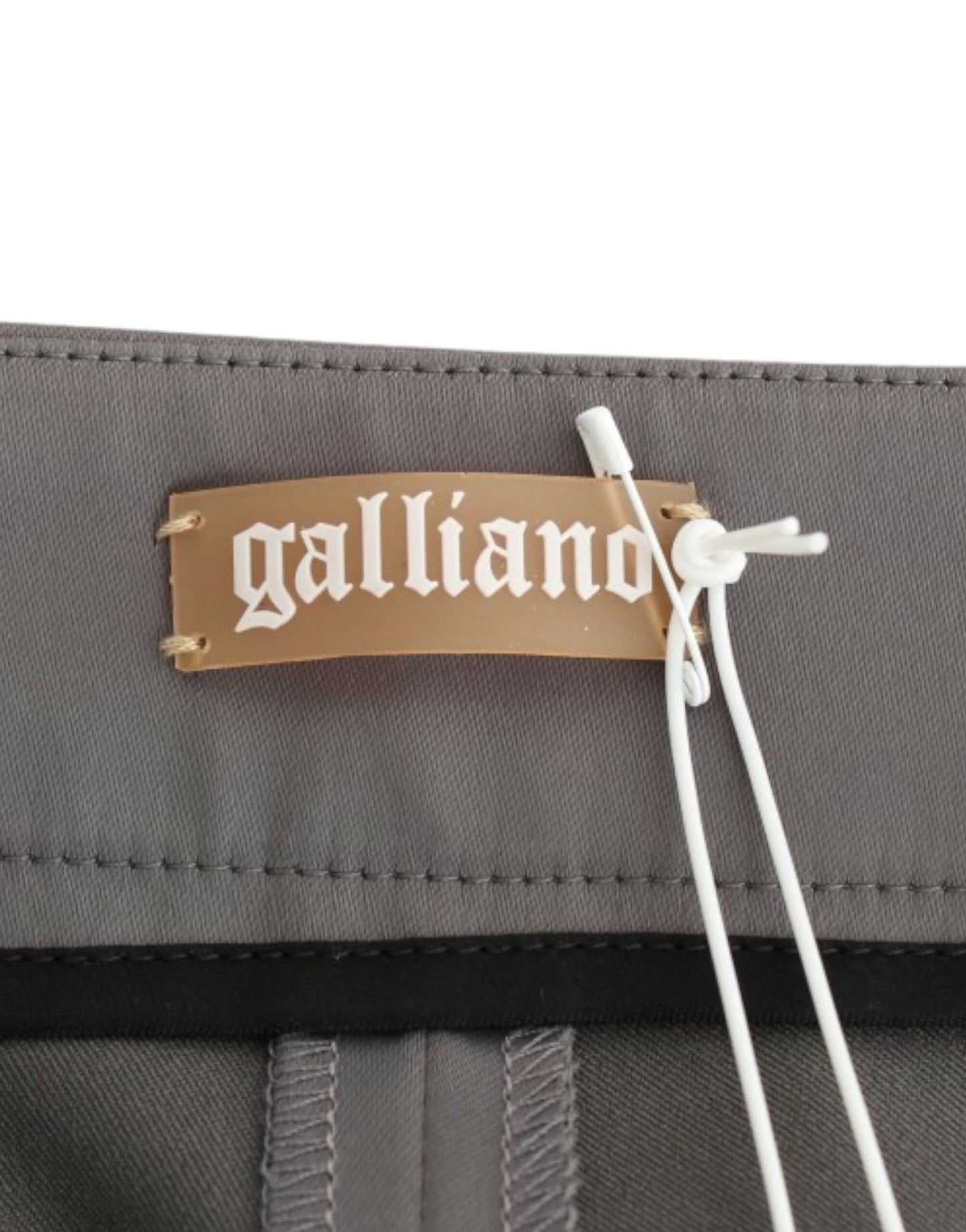 Pantalones entallados grises John Galliano