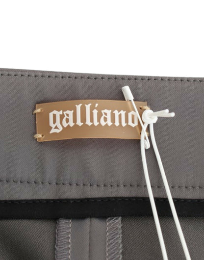 Pantalones entallados grises John Galliano