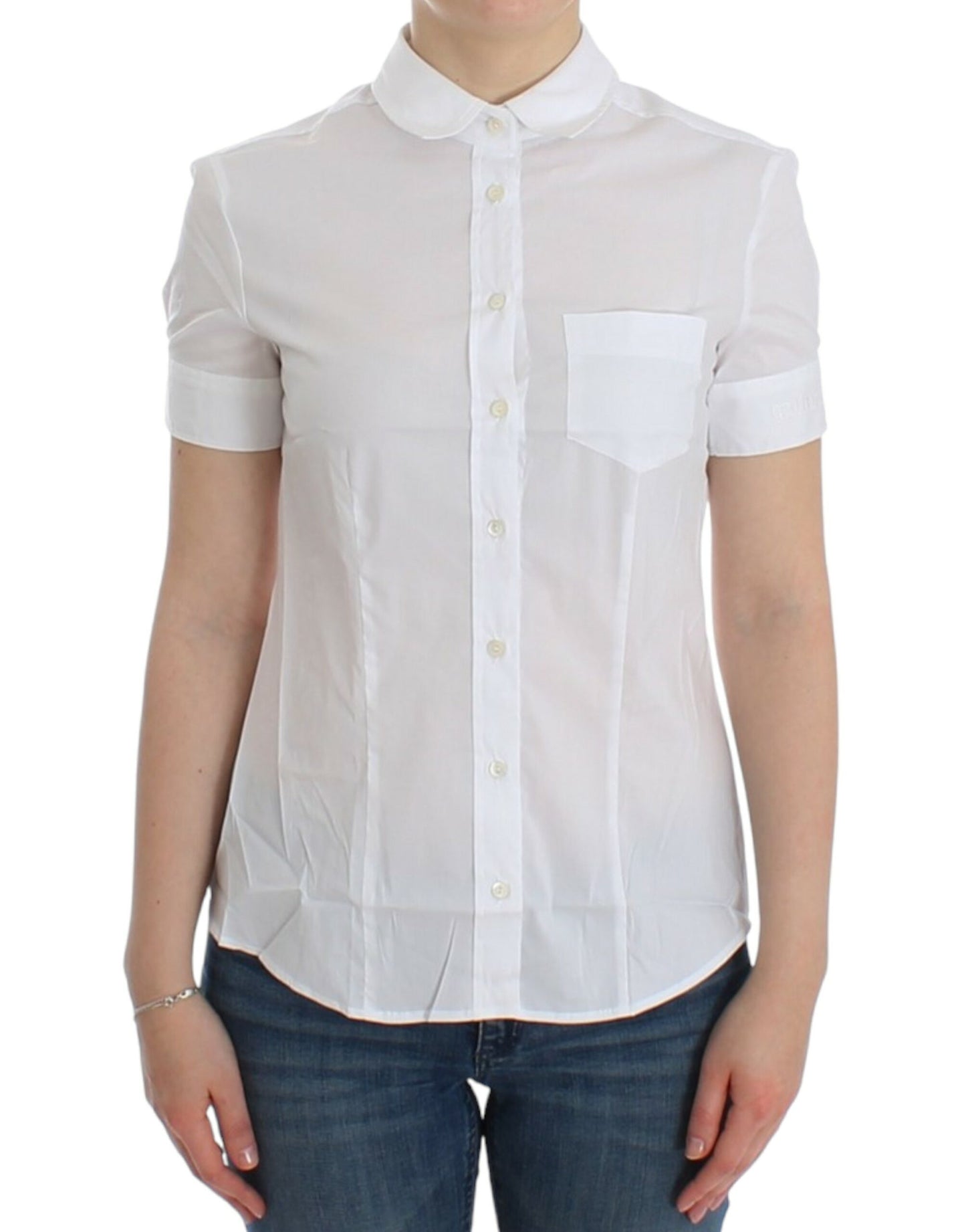 John Galliano Camisa de Algodón Blanca