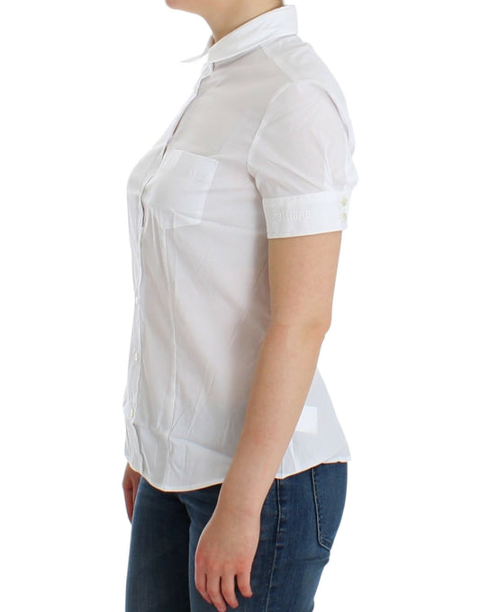 John Galliano Camisa de Algodón Blanca