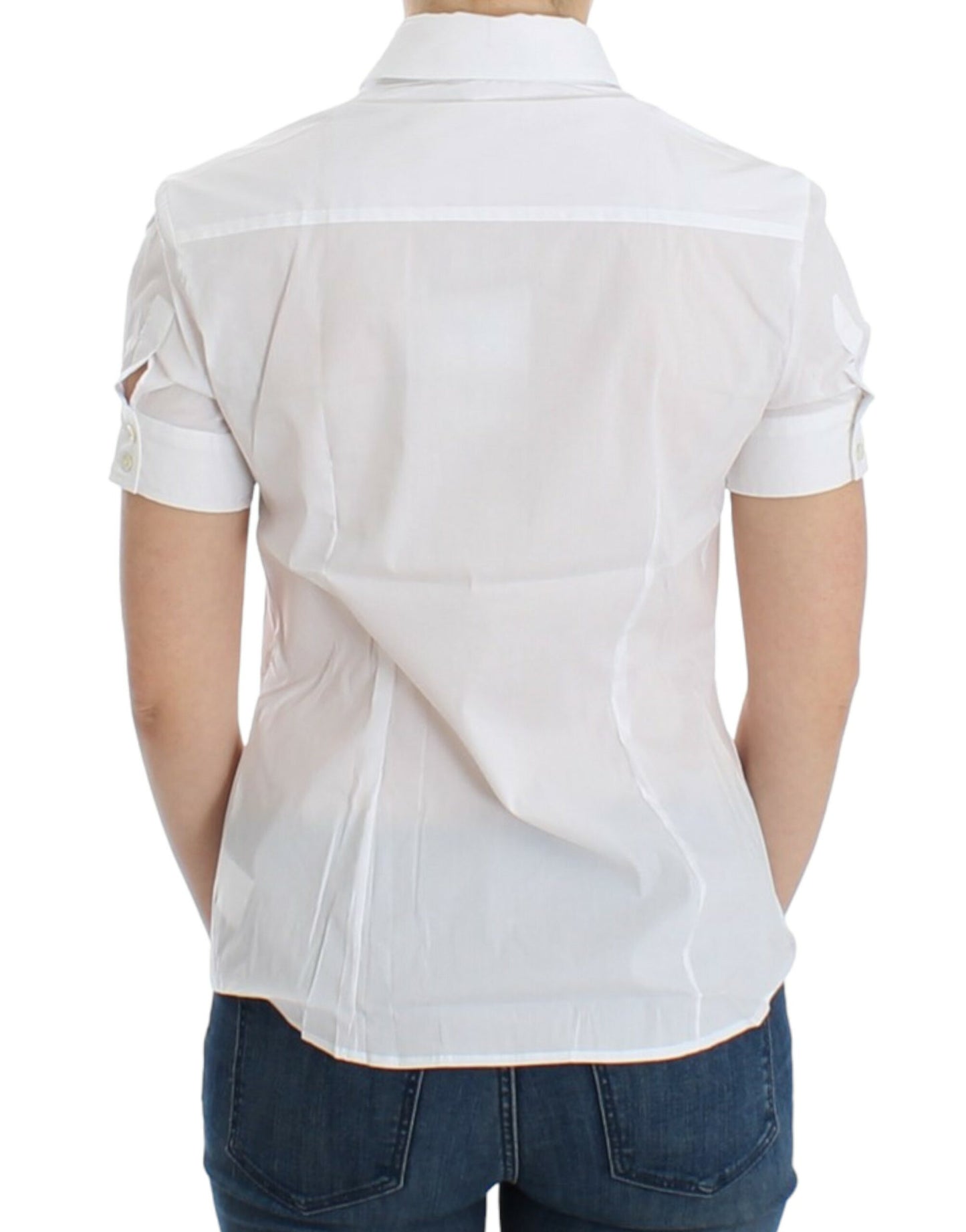 John Galliano Camisa de Algodón Blanca