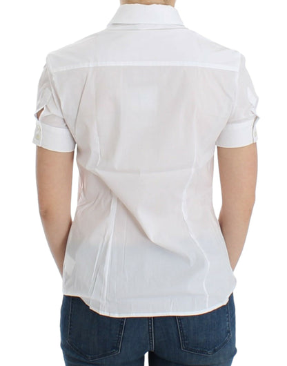 John Galliano Camisa de Algodón Blanca