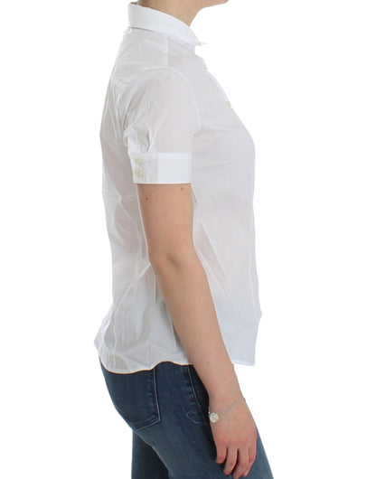 John Galliano Camisa de Algodón Blanca