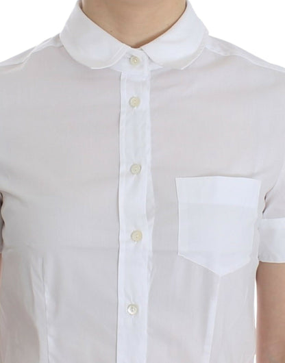 John Galliano Camisa de Algodón Blanca