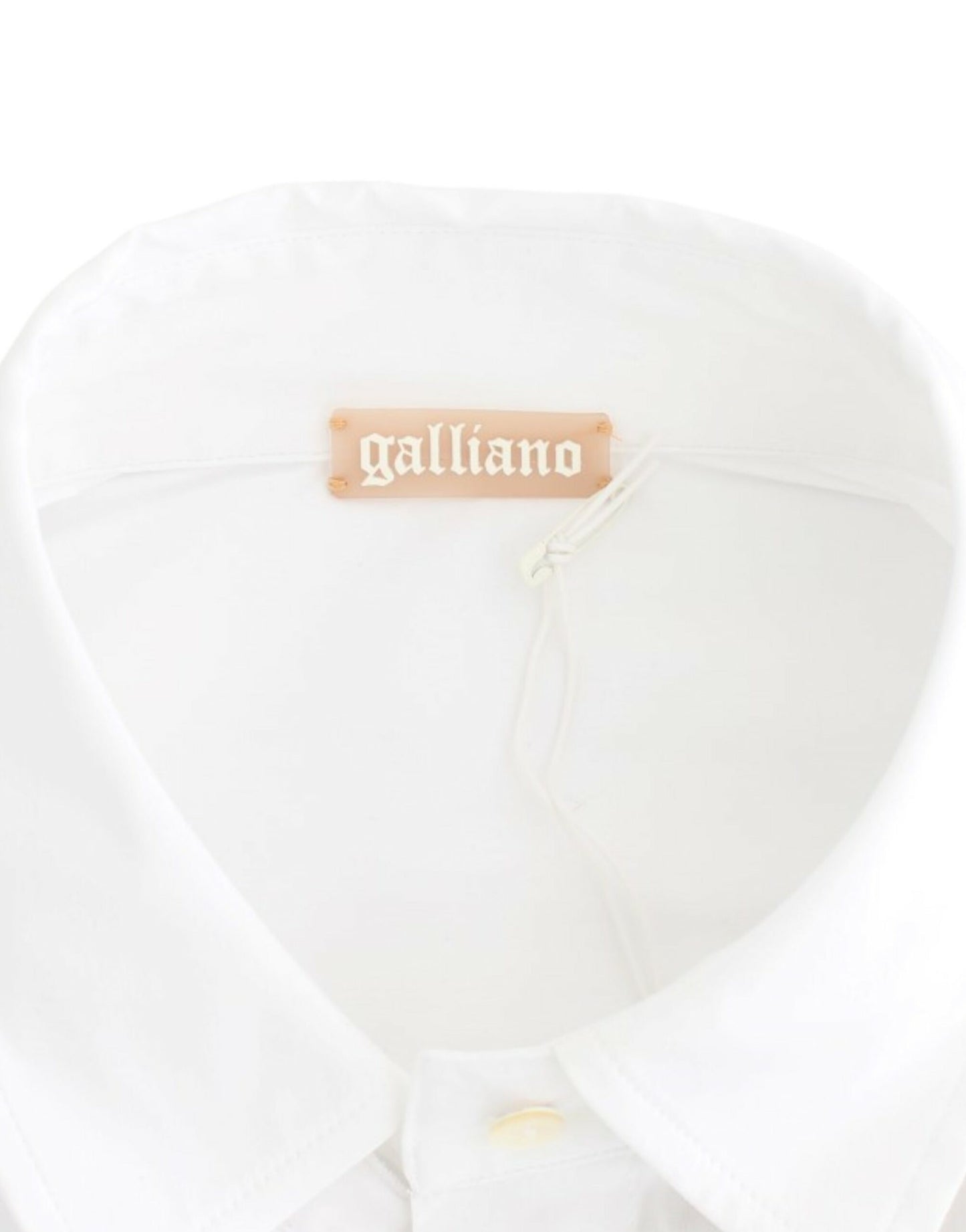 John Galliano Camisa de Algodón Blanca