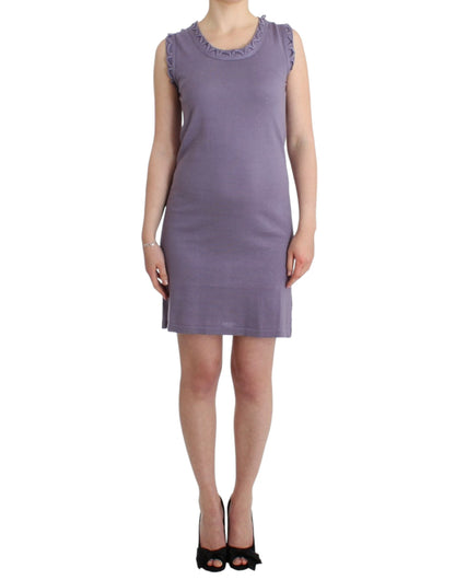Vestido John Galliano de algodón morado