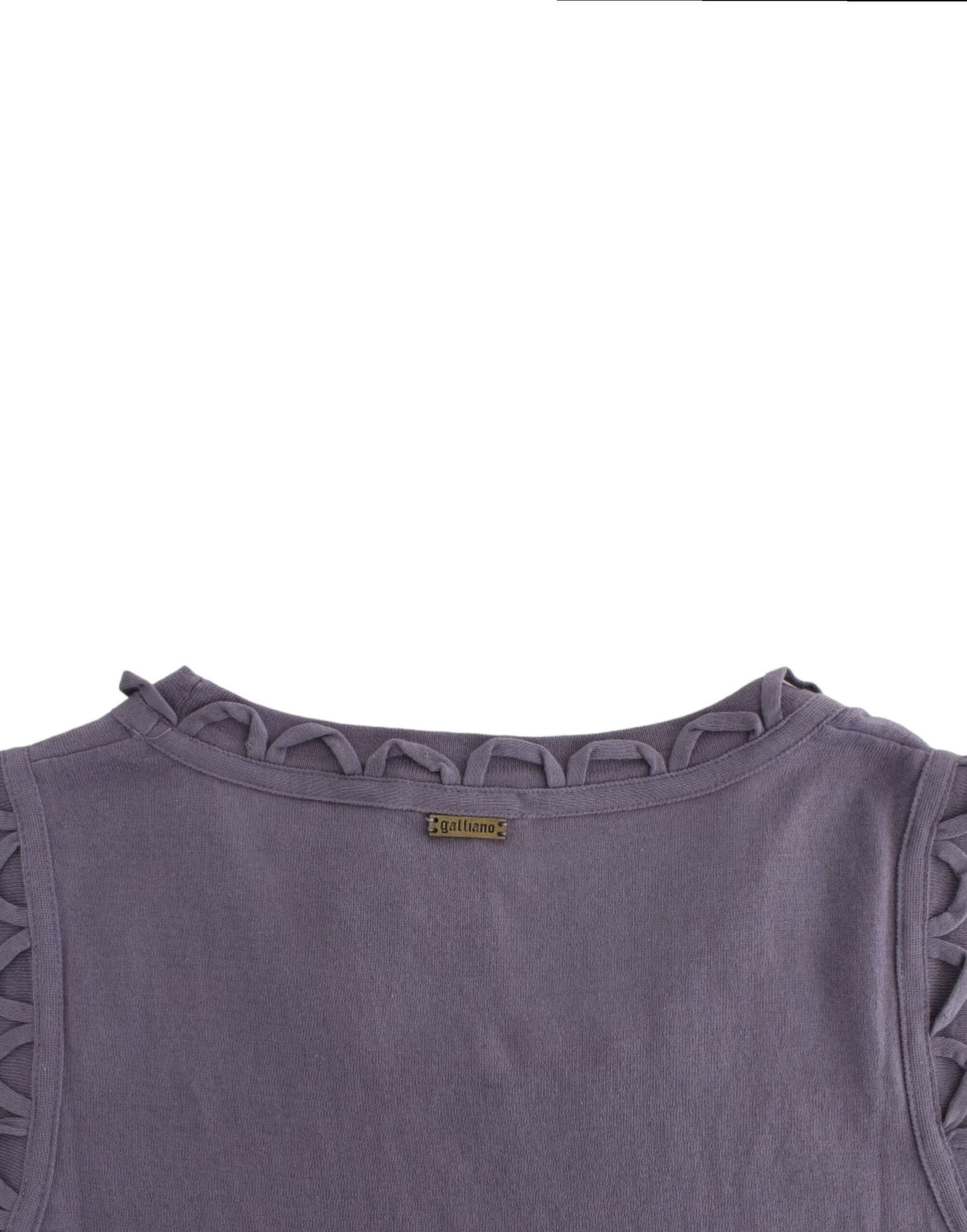 Vestido John Galliano de algodón morado