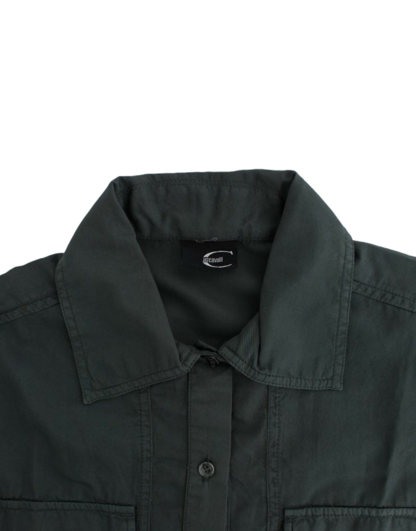 Camisa abotonada gris Cavalli