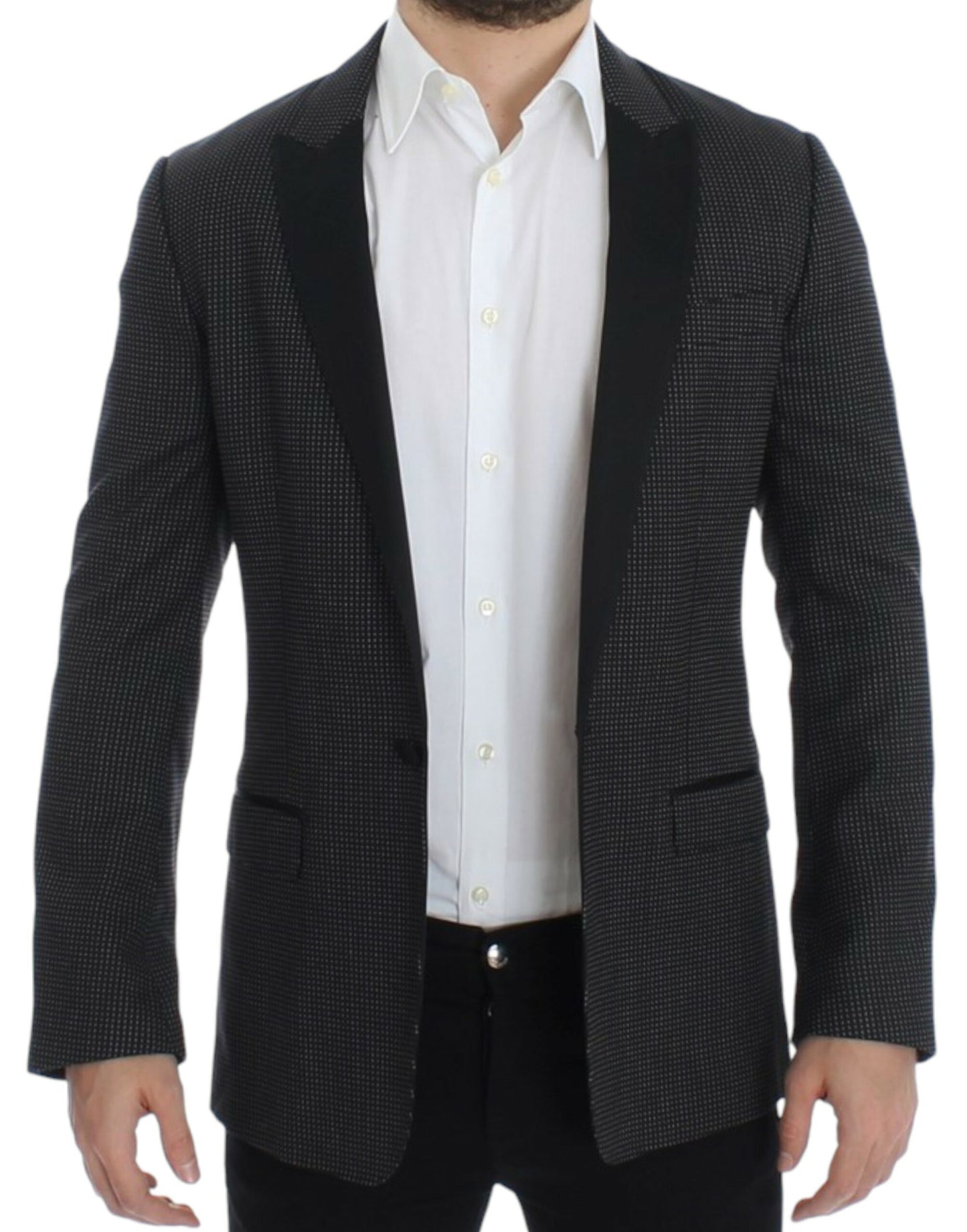 Blazer MARTINI slim Dolce & Gabbana de lana negra