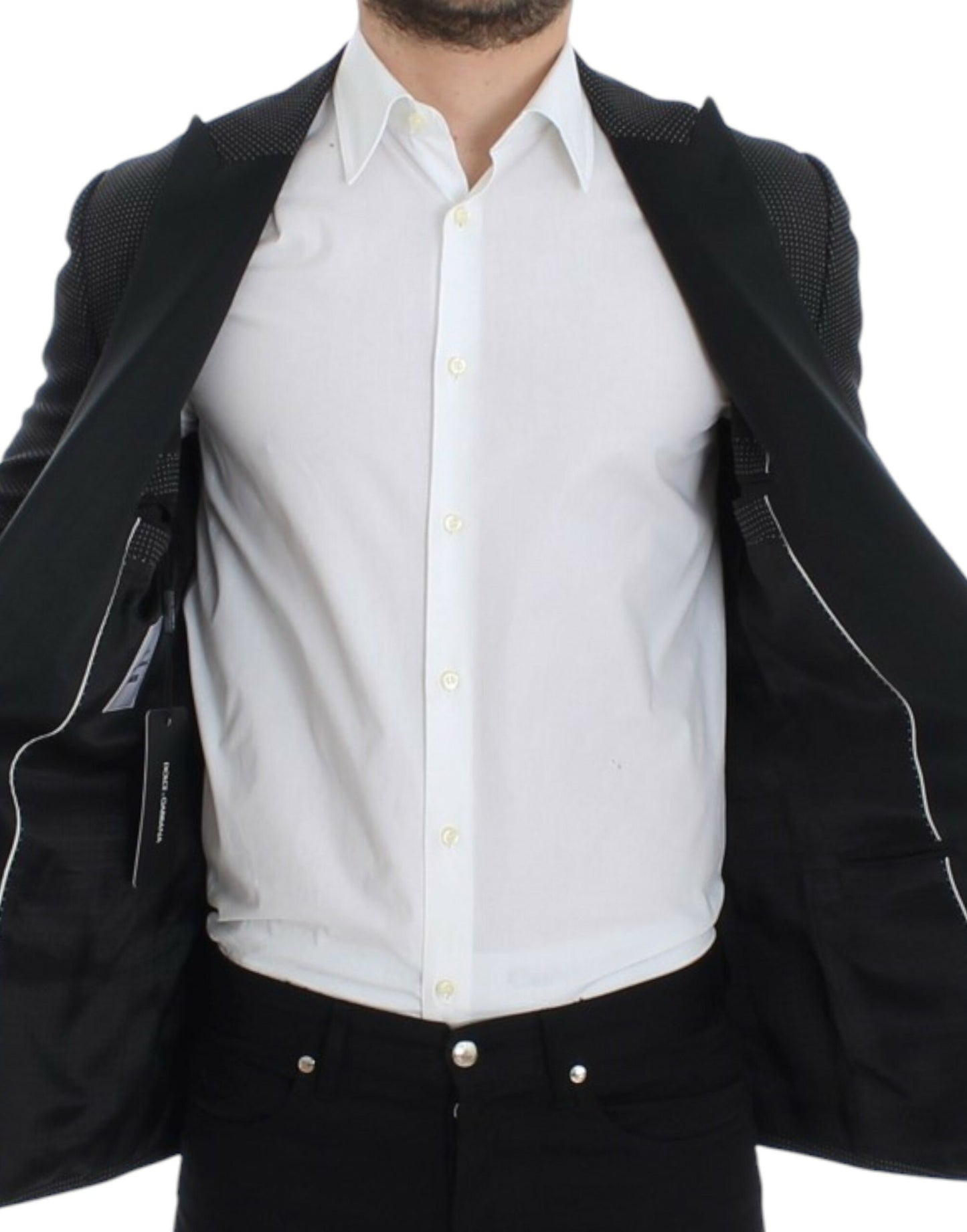 Blazer MARTINI slim Dolce & Gabbana de lana negra
