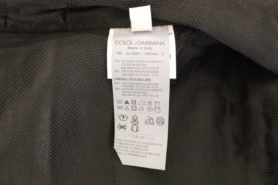 Chaleco de vestir Dolce & Gabbana de mezcla de algodón negro