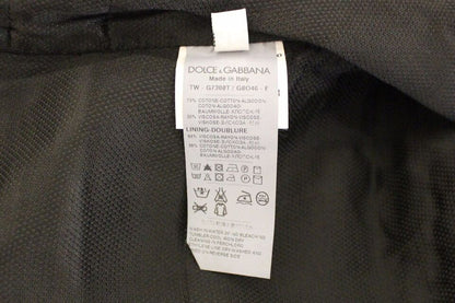 Chaleco de vestir Dolce & Gabbana de mezcla de algodón negro