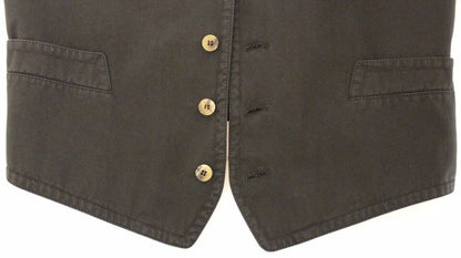 Chaleco de vestir Dolce & Gabbana de mezcla de algodón negro