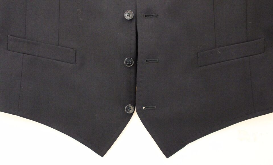 Chaleco tipo blazer de algodón elástico azul Dolce & Gabbana