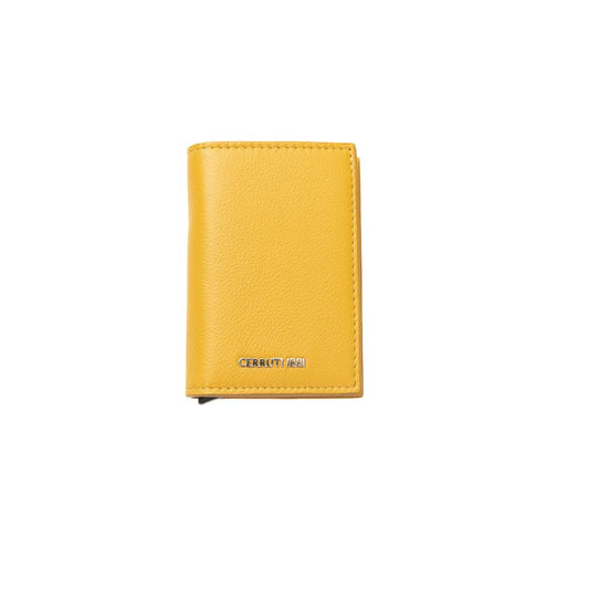Cartera de hombre Cerruti 1881 de piel de becerro amarilla