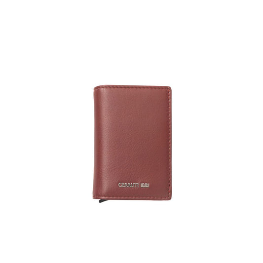 Cartera de hombre Cerruti 1881 de piel de becerro roja