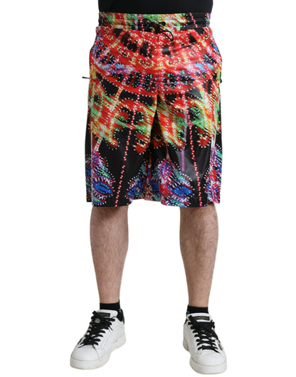 Dolce & Gabbana Bermuda Masculina Estampado Luminarie Multicolor