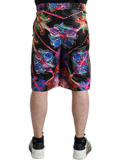 Dolce & Gabbana Bermuda Masculina Estampado Luminarie Multicolor