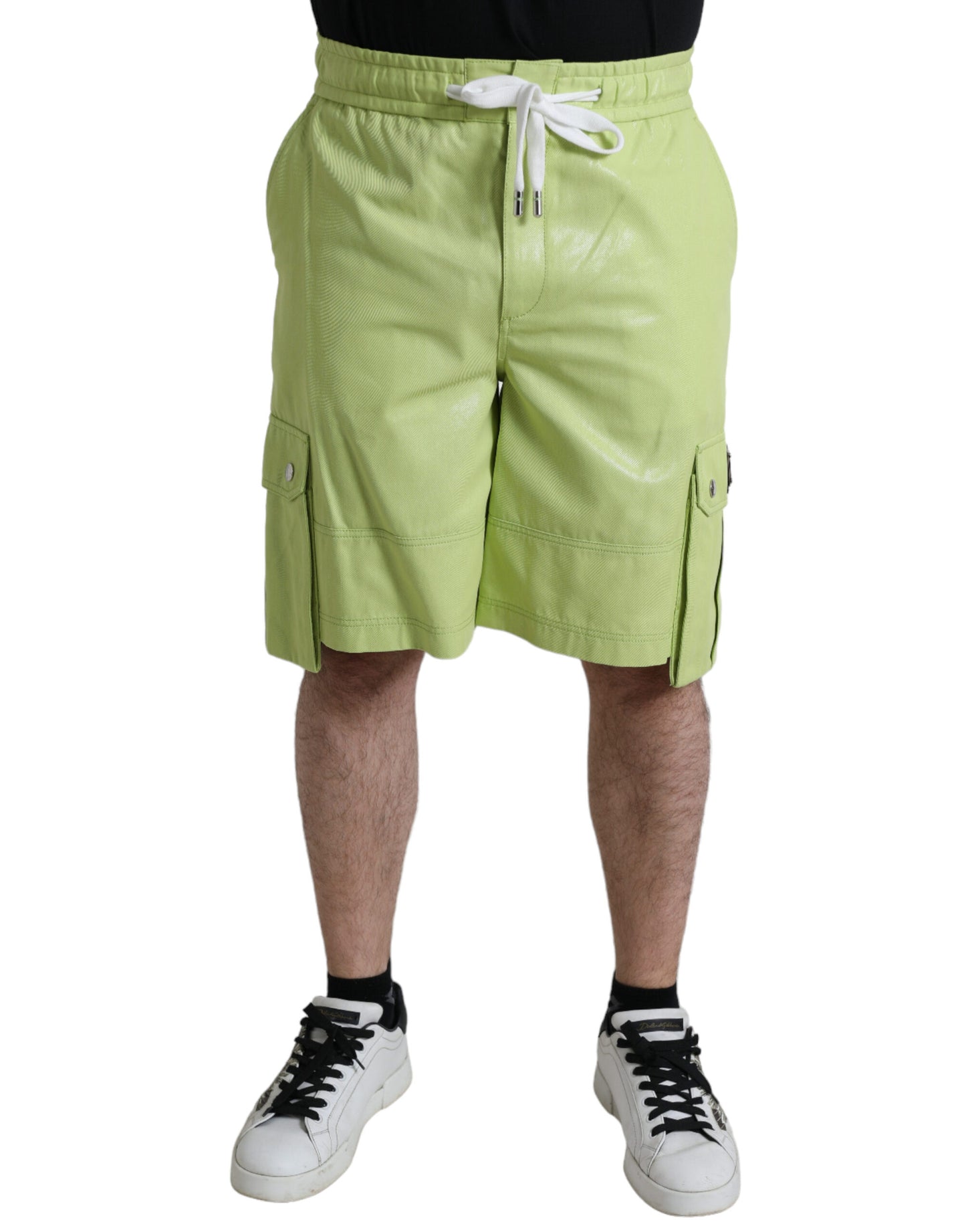 Bermudas cargo de hombre Dolce & Gabbana de algodón verde claro