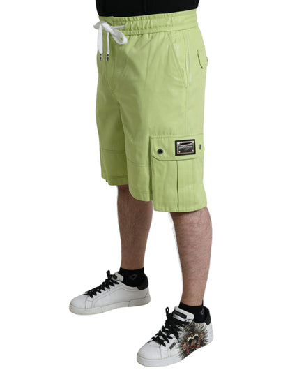 Bermudas cargo de hombre Dolce & Gabbana de algodón verde claro