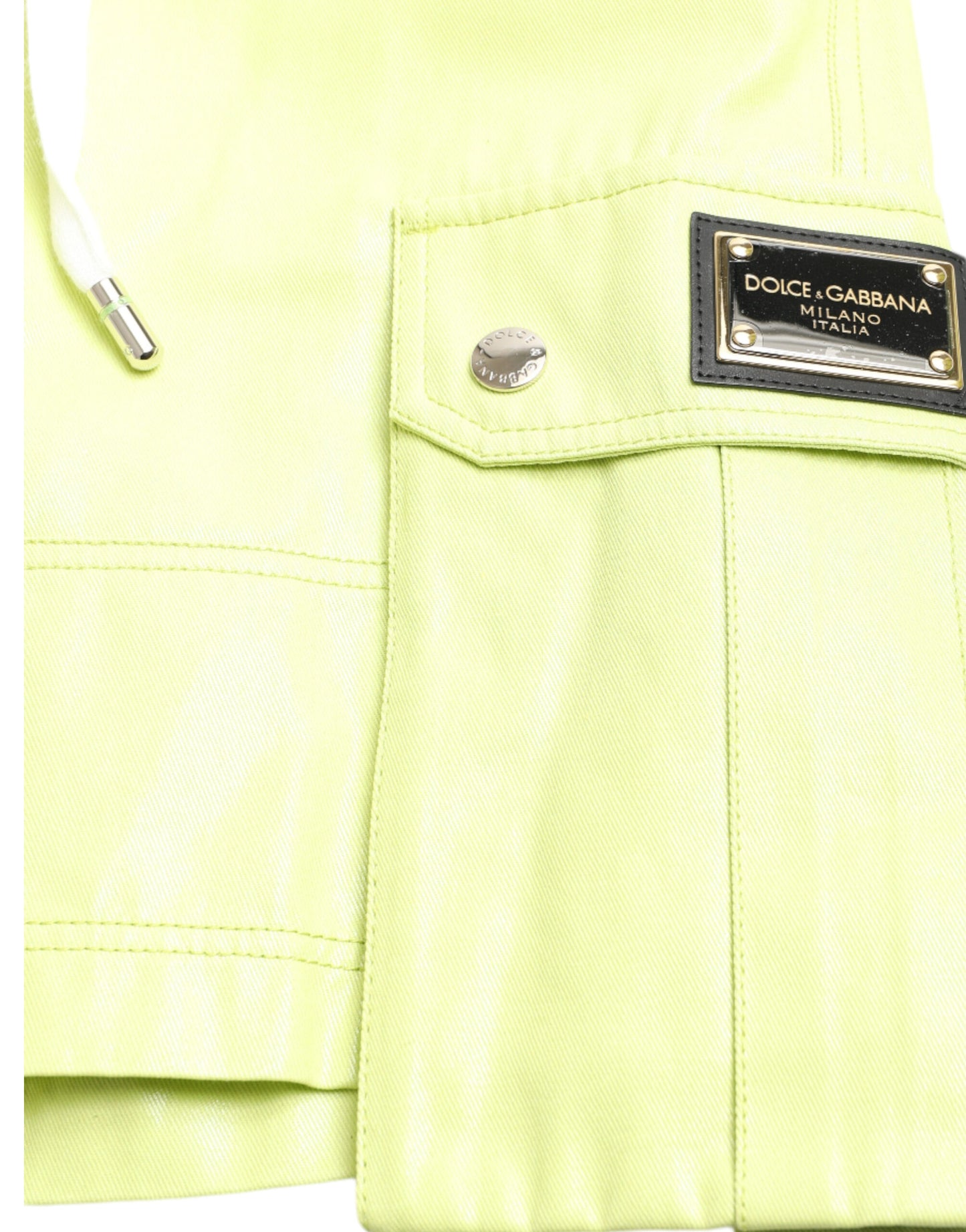 Bermudas cargo de hombre Dolce & Gabbana de algodón verde claro