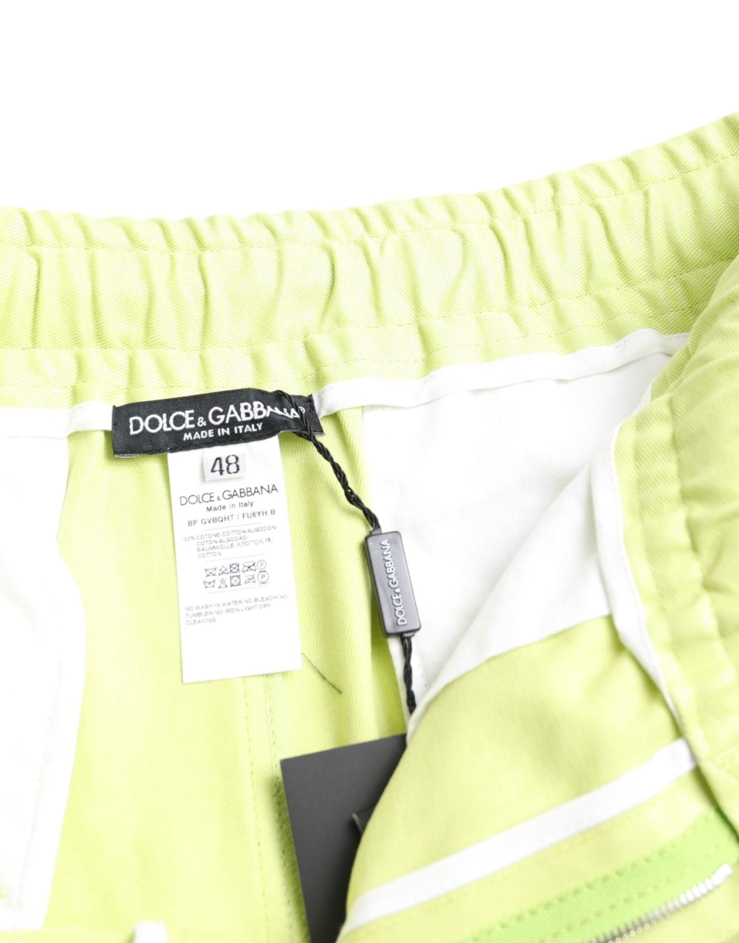 Bermudas cargo de hombre Dolce & Gabbana de algodón verde claro