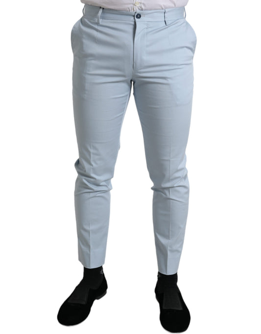 Pantalones Pitillo Dolce & Gabbana de Algodón Elástico Azul Cielo