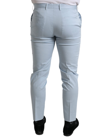 Pantalones Pitillo Dolce & Gabbana de Algodón Elástico Azul Cielo