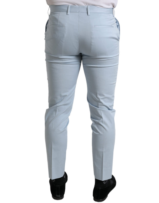 Pantalones Pitillo Dolce & Gabbana de Algodón Elástico Azul Cielo