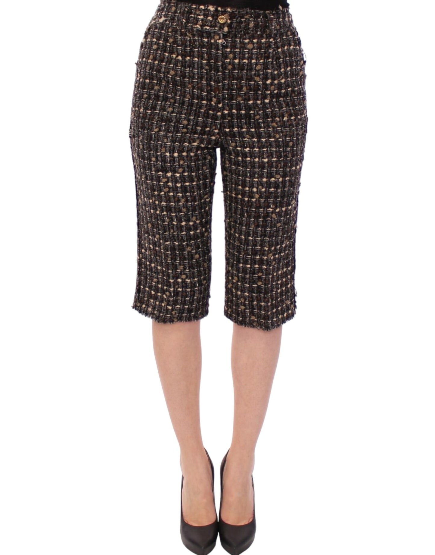 Pantalones cortos de lana multicolor Dolce & Gabbana