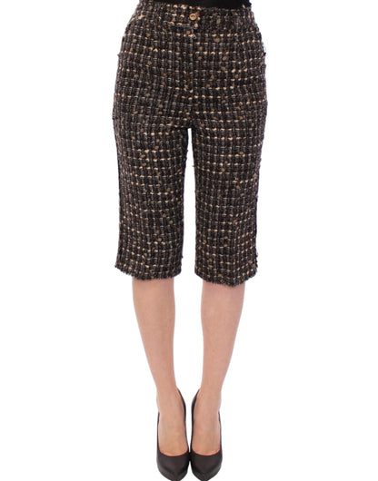 Pantalones cortos de lana multicolor Dolce & Gabbana