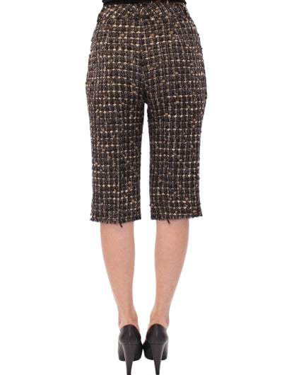 Pantalones cortos de lana multicolor Dolce & Gabbana