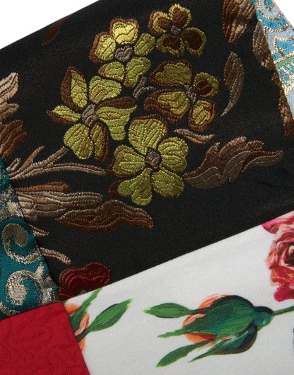 Minivestido recto con patchwork floral multicolor de Dolce & Gabbana