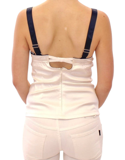 Camiseta de tirantes blanca con motivo marinero de Dolce & Gabbana