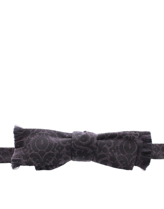 Pajarita de lana gris y negra de Dolce & Gabbana