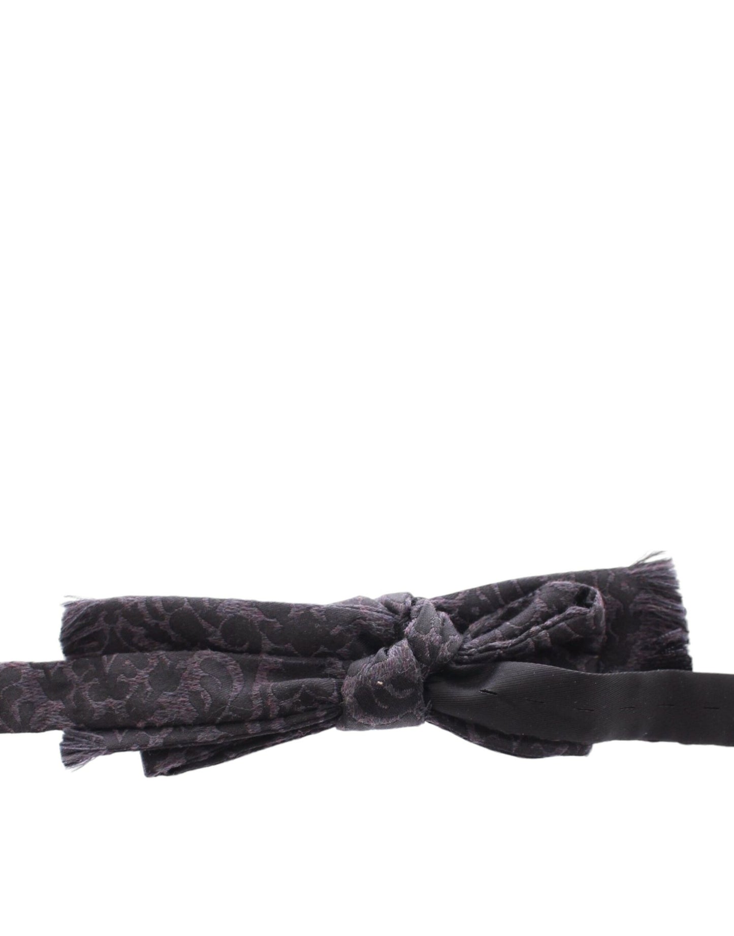 Pajarita de lana gris y negra de Dolce & Gabbana