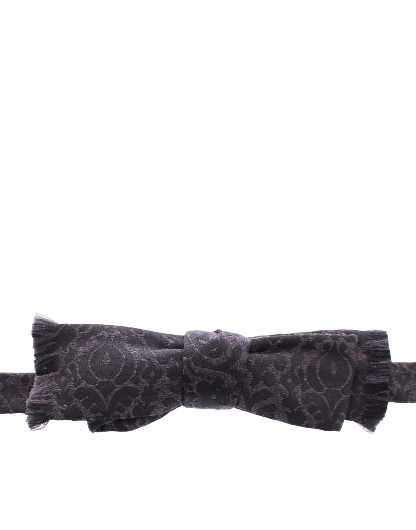 Pajarita Dolce & Gabbana de Lana y Seda Gris Negra