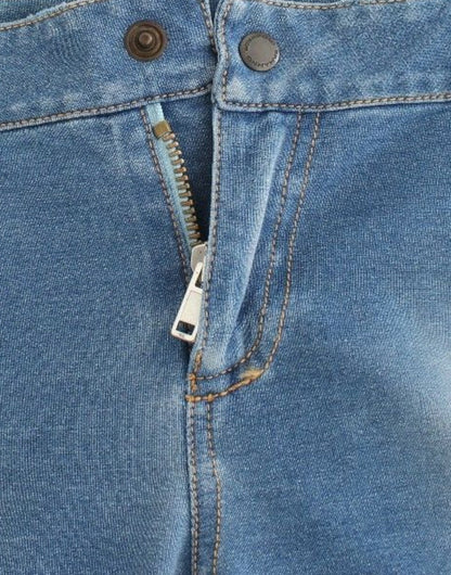 Ermanno Scervino Ropa de baño Pantalones Capri de mezclilla azules recortados