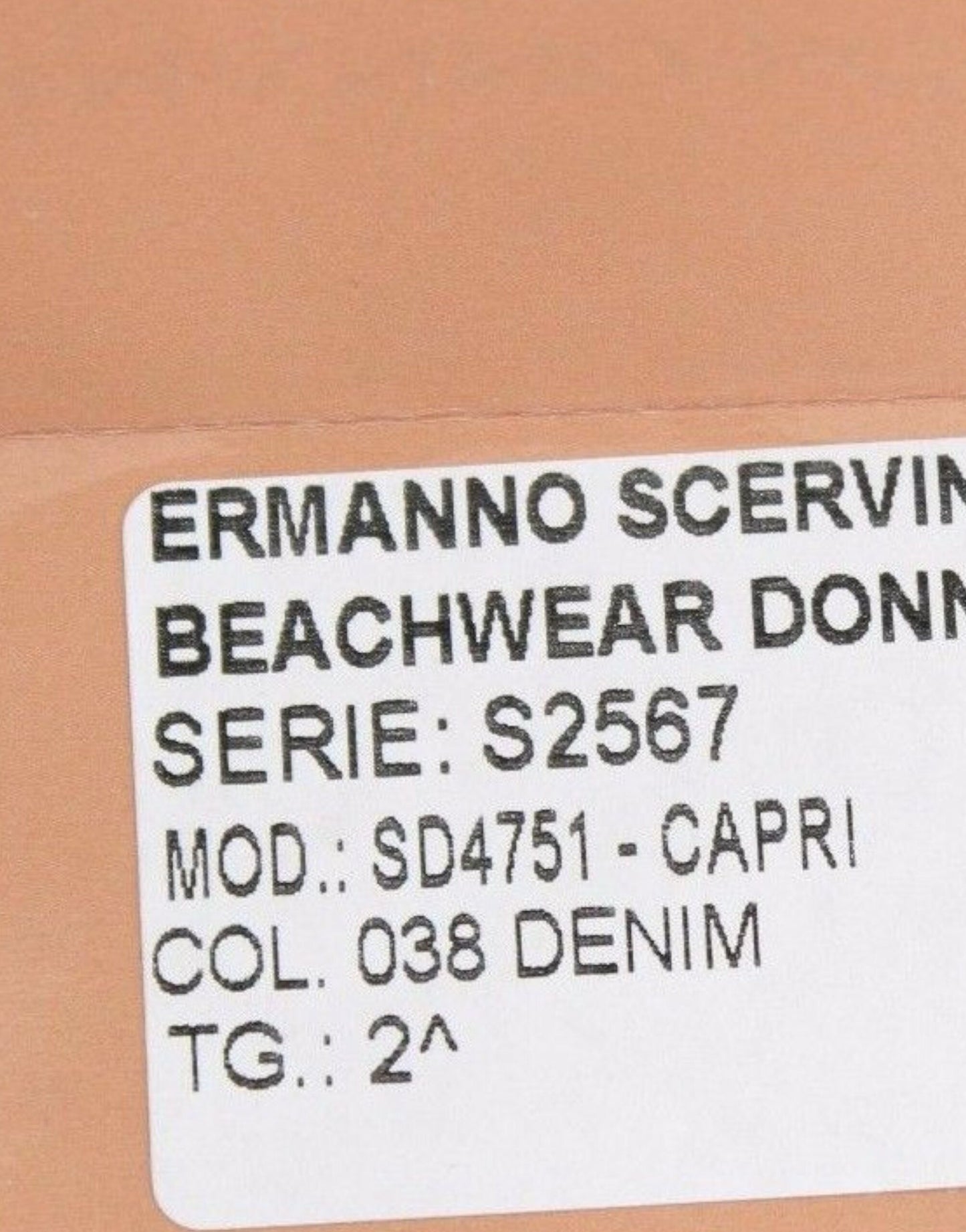 Ermanno Scervino Ropa de baño Pantalones Capri de mezclilla azules recortados