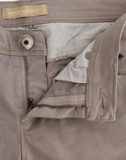 Ermanno Scervino Jeans Ajustados de Mezclilla Color Topo Beige