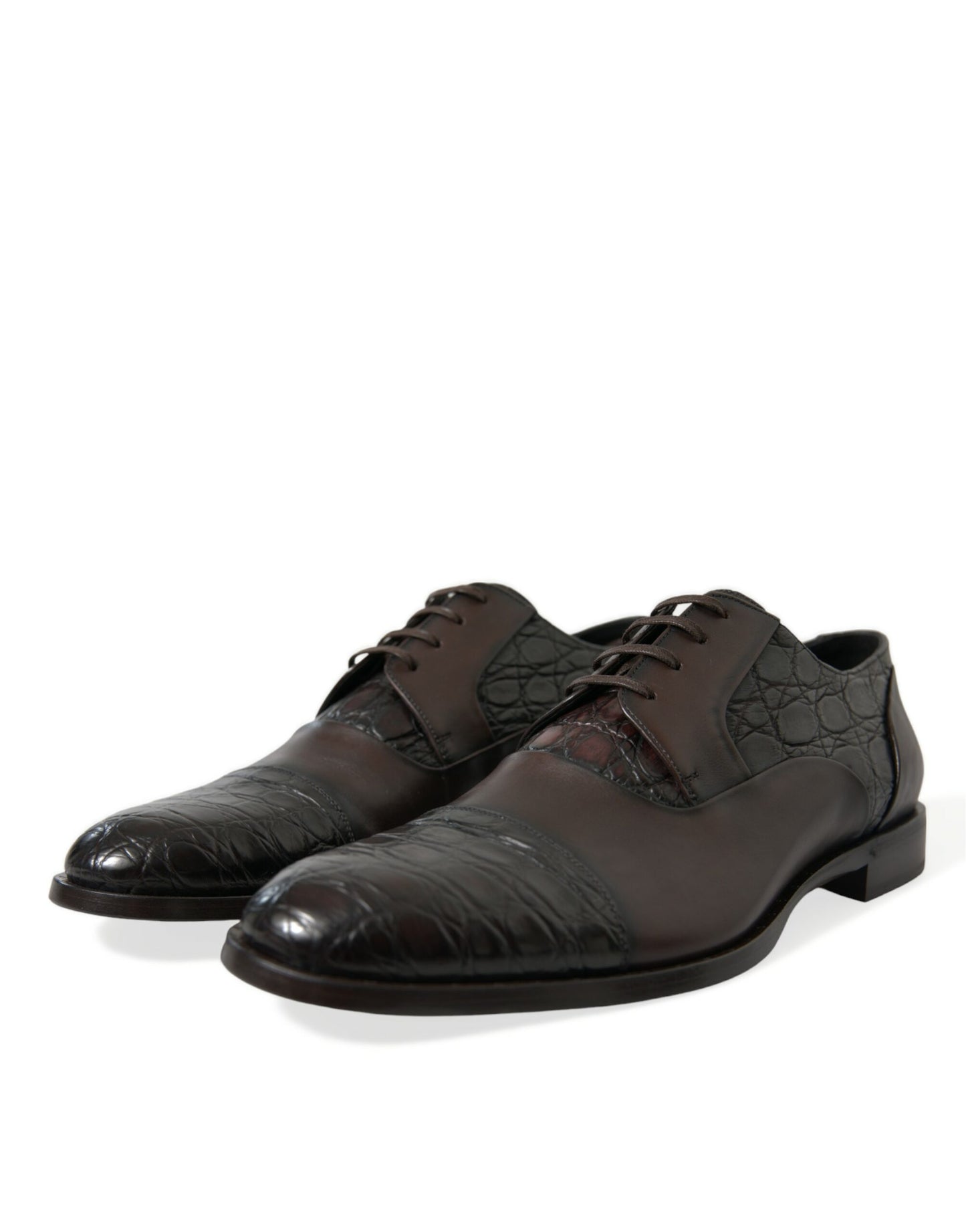 Zapatos de vestir formales Dolce & Gabbana de piel exótica marrón para hombre