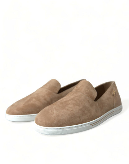 Mocasines/Zapatillas de Hombre Dolce & Gabbana Caimán de Ante Beige