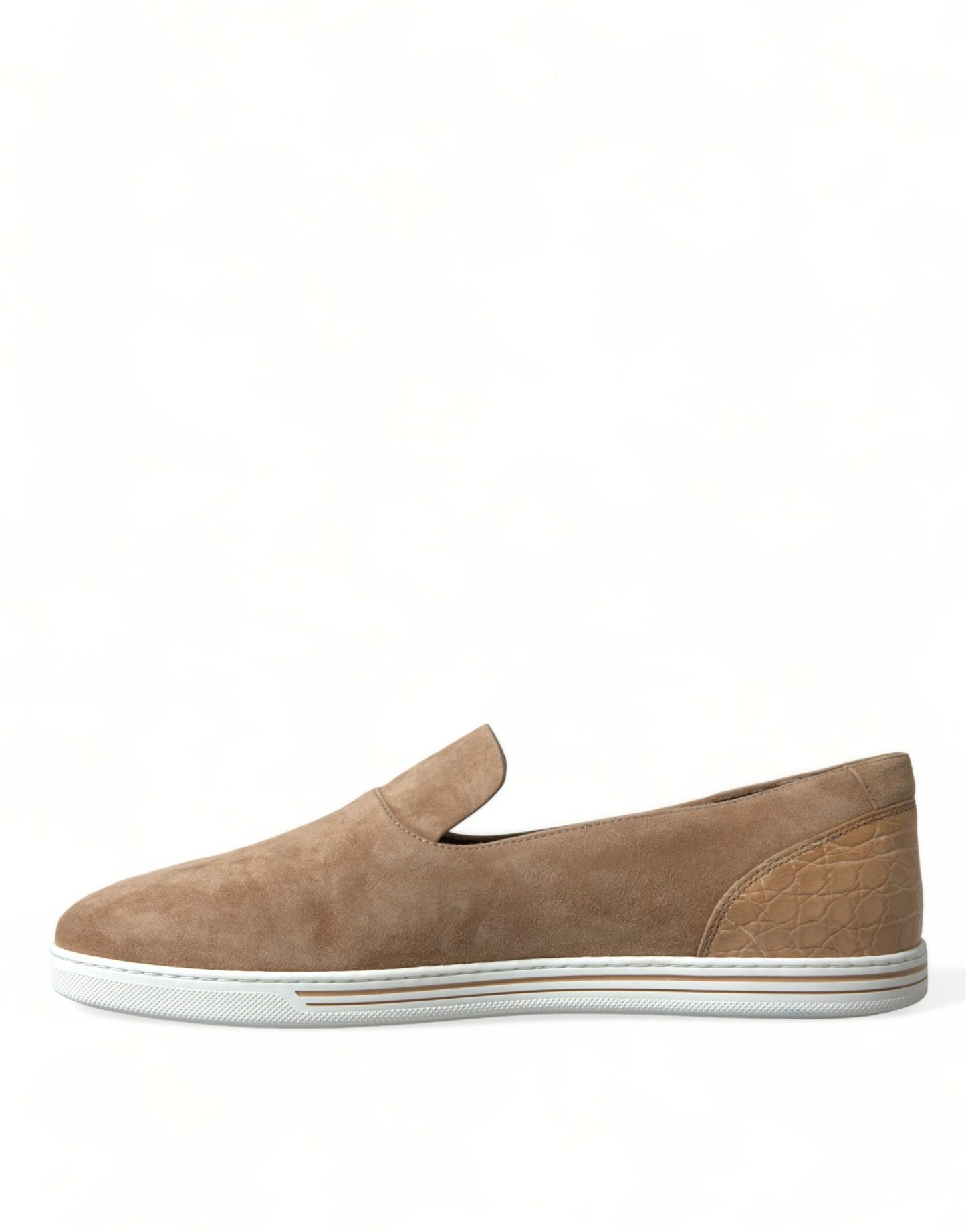 Mocasines/Zapatillas de Hombre Dolce & Gabbana Caimán de Ante Beige