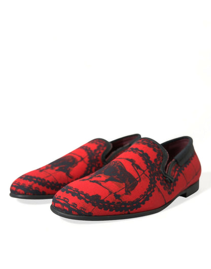 Mocasines de hombre Dolce & Gabbana Torero Rojos y Negros