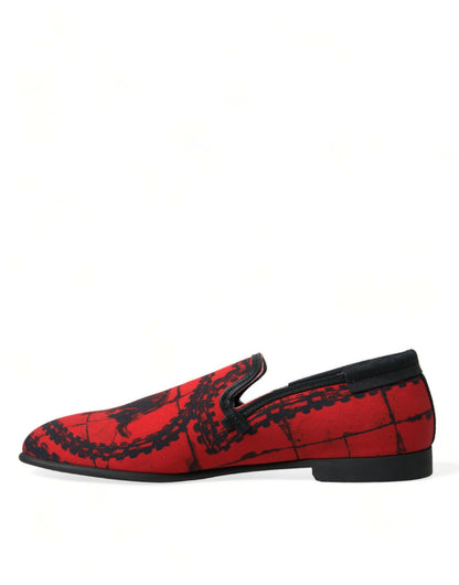 Mocasines de hombre Dolce & Gabbana Torero Rojos y Negros