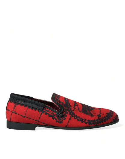 Mocasines de hombre Dolce & Gabbana Torero Rojos y Negros