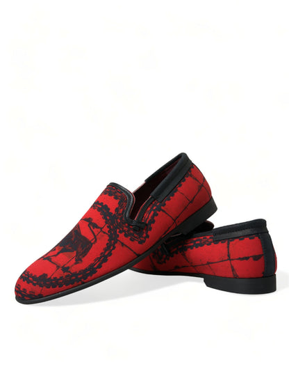 Mocasines de hombre Dolce & Gabbana Torero Rojos y Negros