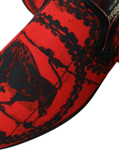 Mocasines de hombre Dolce & Gabbana Torero Rojos y Negros