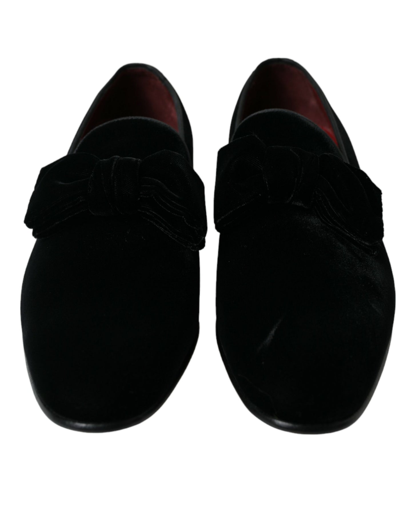 Mocasines de Terciopelo Negro Dolce & Gabbana Zapatos de Vestir Formales
