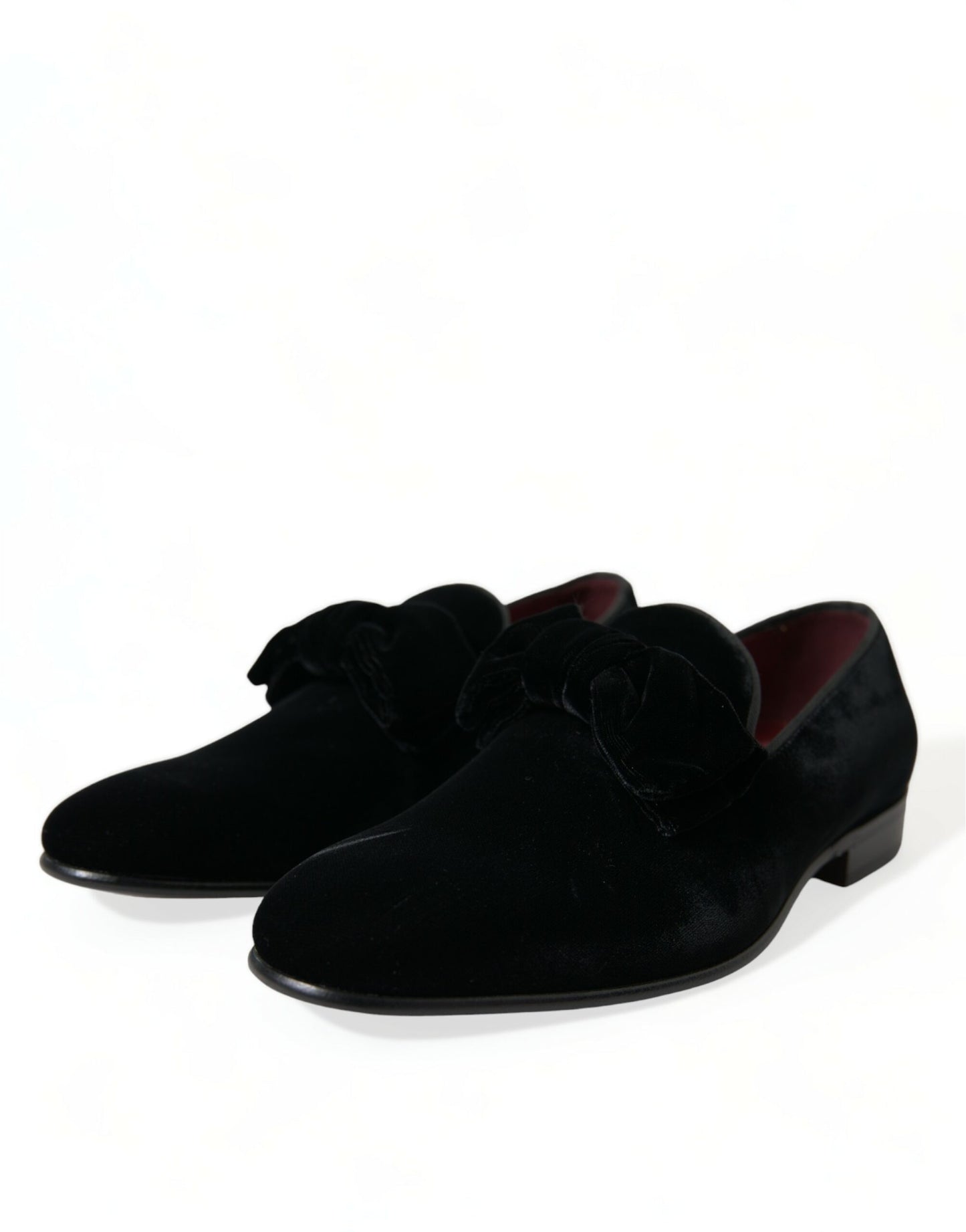 Mocasines de Terciopelo Negro Dolce & Gabbana Zapatos de Vestir Formales